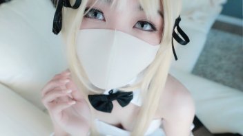 HongKongDoll lures cute girls into cosplay costumes. Catch a penis in a bunny suit, then caught doing doggy-style cunt until she couldn't stop crying.